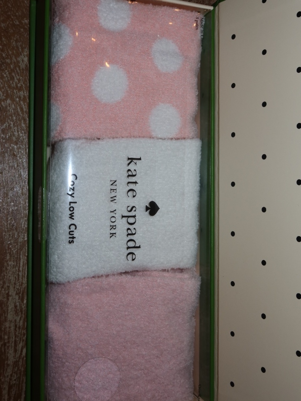 Womens Kate Spade Sock Set 3 Cozy Low Cut